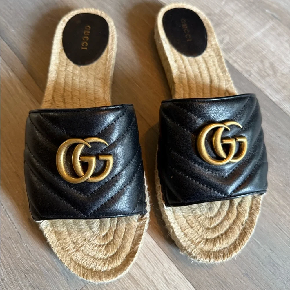 GUCCI Marmont Matelasse Espadrilles - Picture 4 of 11